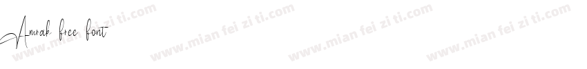Amrak free font字体转换